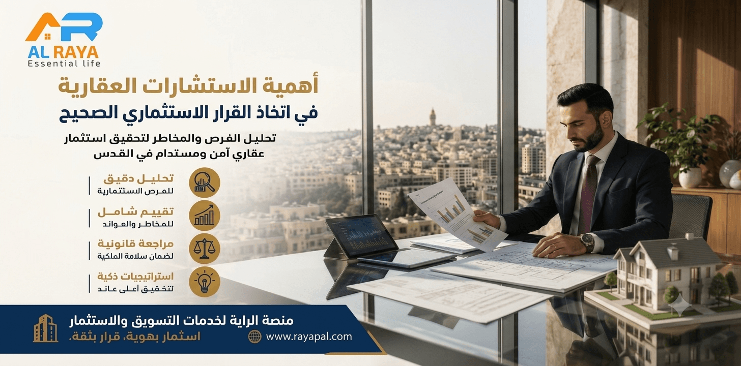 أهمية الاستشارات العقارية في اتخاذ القرار الاستثماري الصحيح في القدس